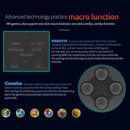 Wireless Gamepad Mocute-060 Mobile Game PUBG Controller Joystick For Phone Android IOS Wireless Bluetooth Telescopic Joystick