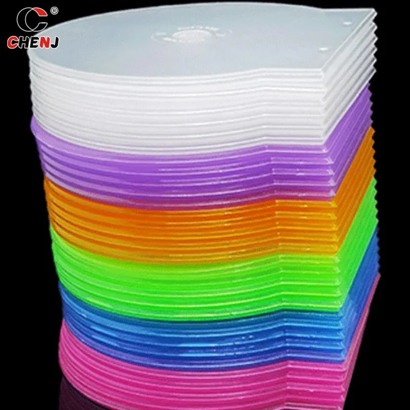 1PC Storage Box 12.5CM Transparent Plastic Round Disc Case CD Case Thickened CD DVD Disc Box