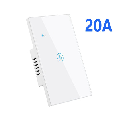 Water Heater Switches EU/UK/US/Brazil Standard 20A 40A 8000W Voice Touch Panel Timer Alexa Google Home Wifi Sensor Smart Switch