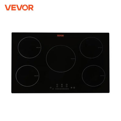 VEVOR 5 Burners 30/36 Inch Electric Induction Cooktop Stove Hob Built-in Burner Cooker Sensor Touch Control Magnetic Cooker