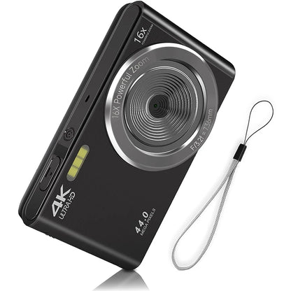 Digital Camera HD 1080P 44MP Digital Camera for Kids Video Camera 16X Digital Zoom Compact Point and Shoot Camera Portable