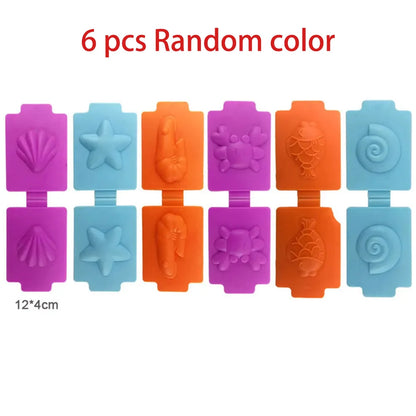 DIY Creative Dough Cutting Kit Plastic Knife Set Mold 3D Plasticine Mold Modeling Clay Accessories For Children Educational Toys