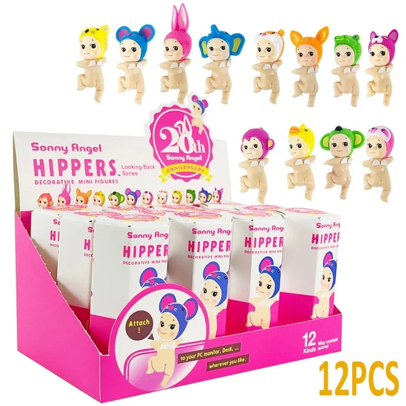 1Set Sonny Angel Blind Box 20th XMAS Love Hippers Back Dreaming Fruit Vegetable Series Toys Adult Figure Doll Valentine's Day