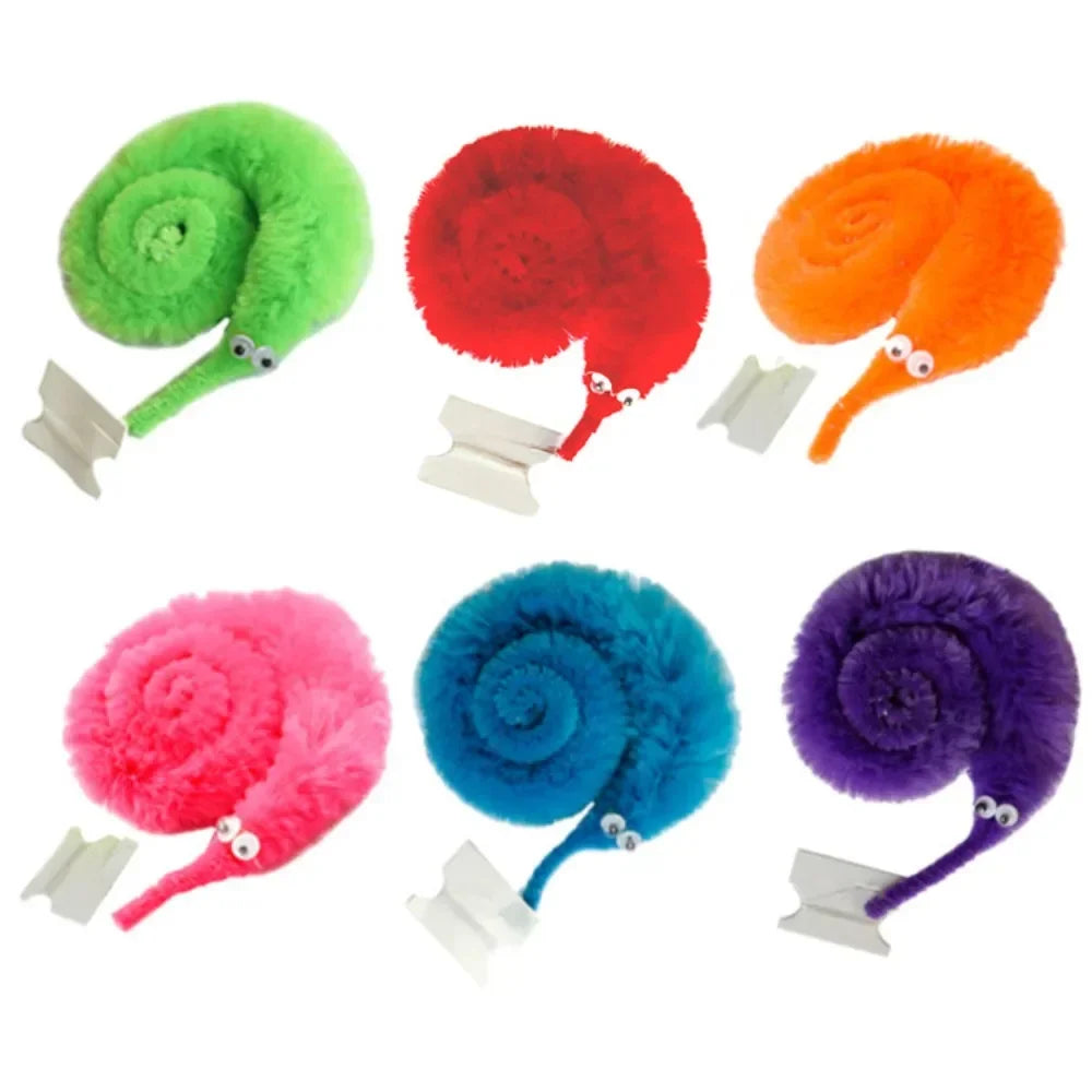 23CM Novelty Funny Props Twisty Magic Worm Trick Toy for Kids Caterpillars on AI Nvisible String Children Party Games Favors