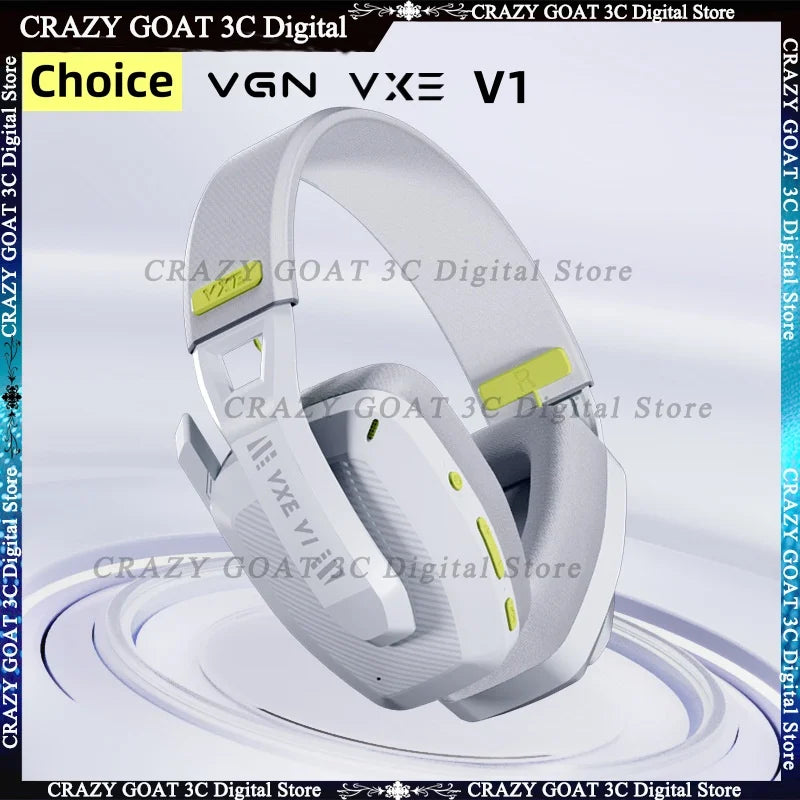 VGN VXE V1 Gaming Headset Bluetooth 5.3/2.4g Dual-mode Lightweight Headphone With Microphone Computer Esports Headset Gift,Black