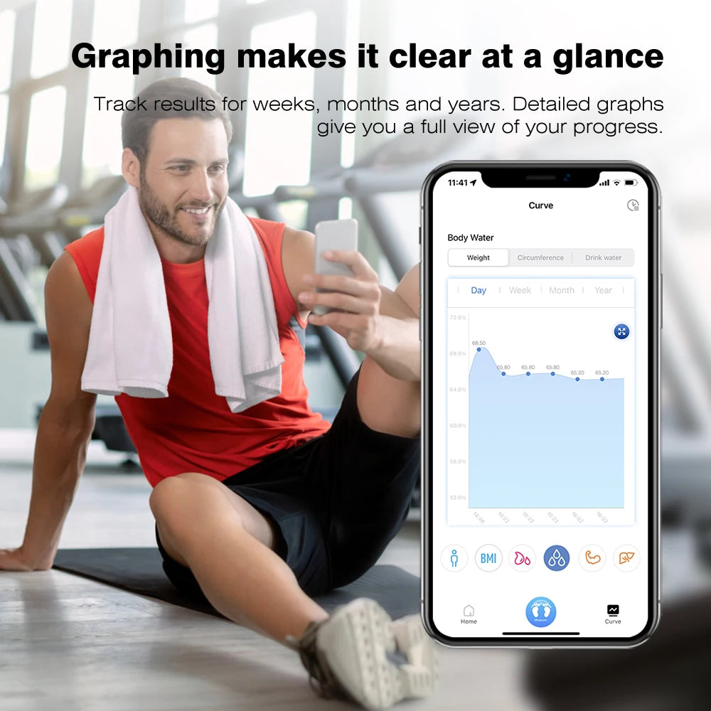 INSMART Bathroom Scale Smart Body Balance Body Fat Digital Bioimpedance Scale Electronic Persona Scale Digital Weight Body Scale