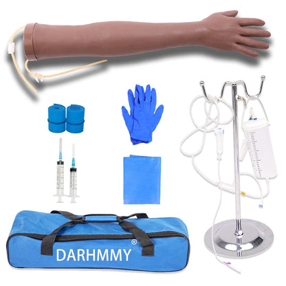 IV Injection Arm Phlebotomy Intravenous Infusion Practice Kit Venipuncture Nurse Training Blood Drawing Arm Model Kit