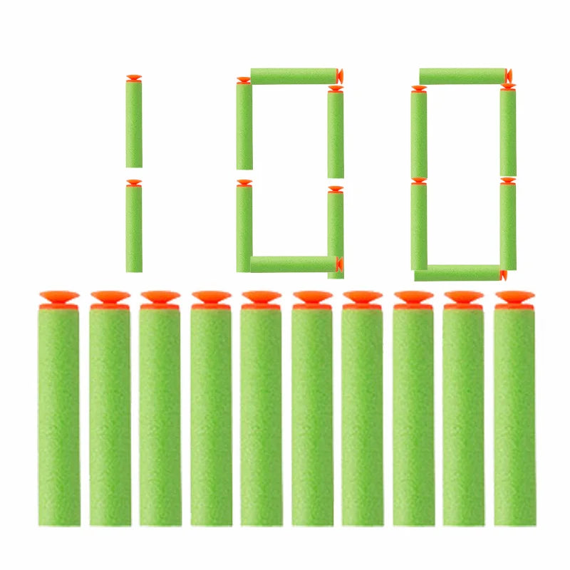 Refill Darts Bullets EVA Soft Hollow Hole Head Bullet Guns Accessories For Nerfs N-strike Elite Series Blasters Toy For Children