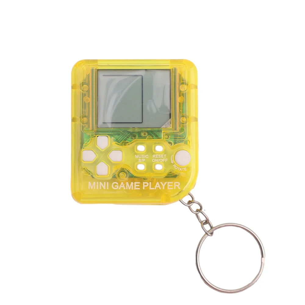 Pocket Mini Classic Game Machine Keychain Anti Lost Key Ring Children Handheld Retro Nostalgic Game Console Video Game Players