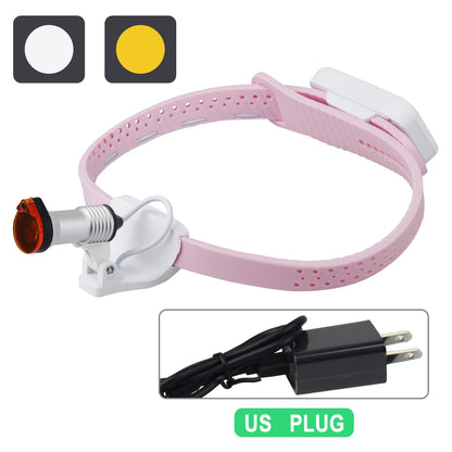 5W Dental LED Headligth Wireless Ultra-light High-brightness Dental Surgical Headband Medical Headlight  Adjustable Brightness