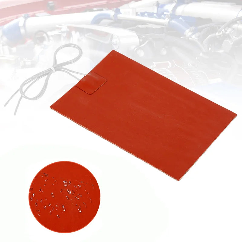 5V/12V/24V/220V 0.4W Silicone Heating Pad Rubber Heat Mat Waterproof Heated Bed Plate Flexible 3D Printer Pad Household Tool