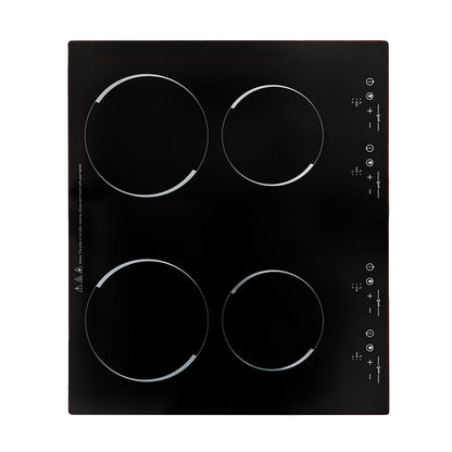 3000W Electric Ceramic Induction Cooktop with 4 Burners Countertop Built-in Ceramic Hobs Electric With Kid Safety Lock