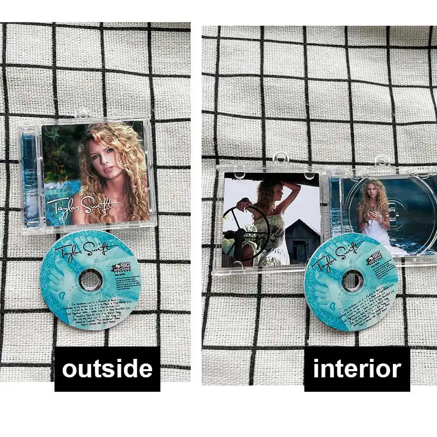 1pcs Custom mini CD case NFC Play songs DIY Artist Singer Music CD Smart Keychain Backpack decorative hangings