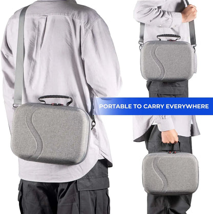 Travel Carrying Case for BOBOVR M3PRO Battery Head Strap, EVA Hard Shell Storage Bag for M3PRO VR Headset Controller Accessories