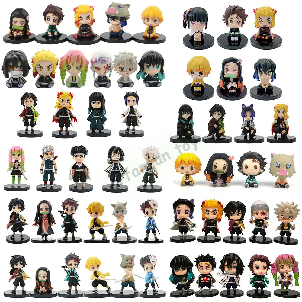 Demon Slayer Mystery Box Lucky Bag Kimetsu No Yaiba Tanjirou Action Figures Collection Model Toys for Children Blind Box Gift