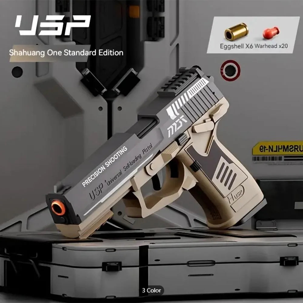 Toy Guns Accessories Shells & Bullets For Automatic Mini Desert Eagle M1911 USP Guns Pistol Boys Gift Shooting Games