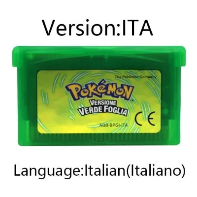 GBA Game 32 Bit Video Game Cartridge Console Card Pokemon Emerald Ruby FireRed LeafGreen Sapphire Multi-language for GBA/NDS