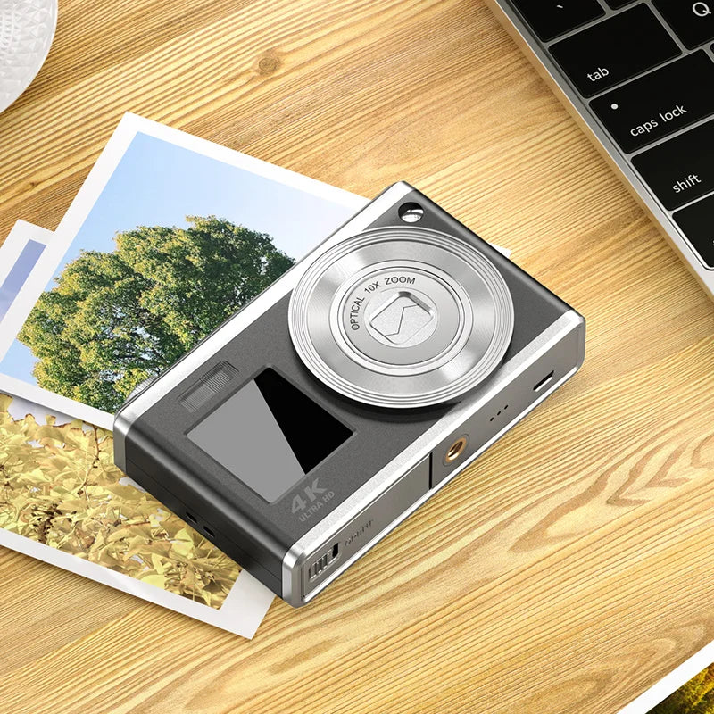 4K Telescopic Lens High-Definition Dual Screen Digital Camera 16x Optical Zoom Waterproof Camera Selfie Beauty Home Camera