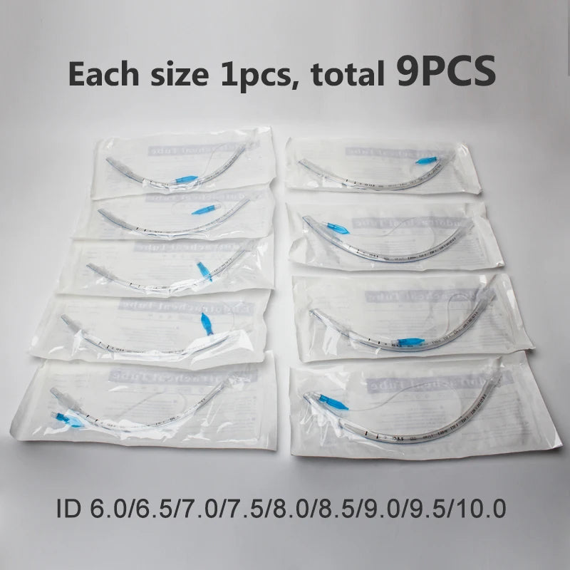 Endotracheal Tube with Cuff ID 2.0-10mm Sterilized Tracheal Tube for Veterinary Medical Consumables