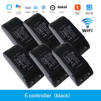 Tuya WiFi Smart Switch APP Wireless Controller Universal Breaker Timer Smart Life Work with LED Light Switch Alexa Accessories