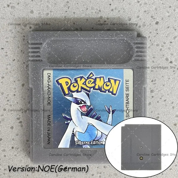 GBC Video Game Cartridge Console Card Pokemon Blue/Crystal/Green/Gold/Red/Silver/Yellow Full-size Chip with Multi-language