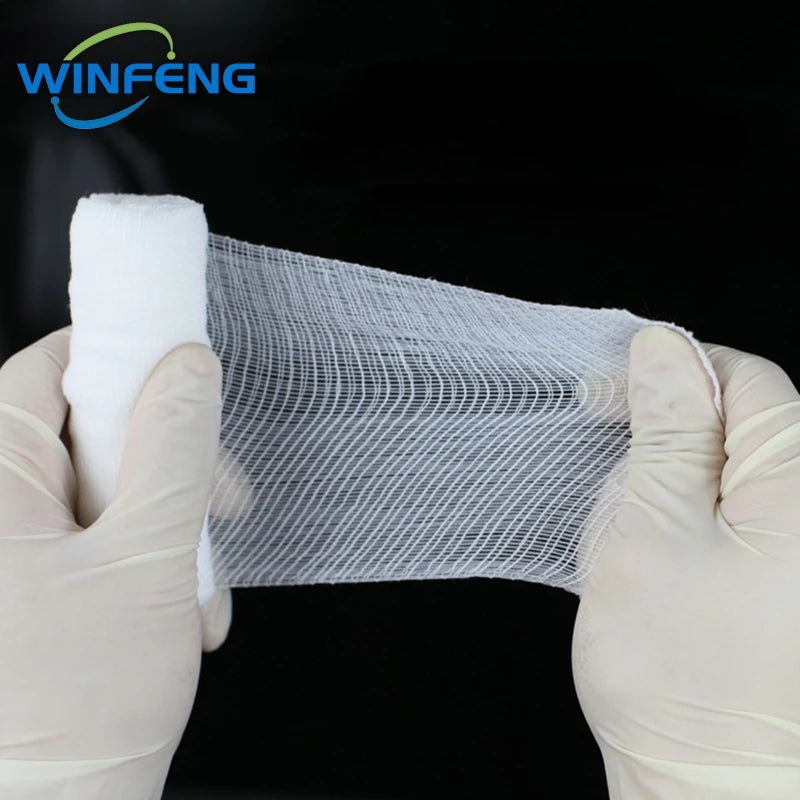 5Pcs Emergency PBT Elastic Bandages Medical Gauze First Aid Kit for Home Care Wound Dressing Nursing Survival Supplies