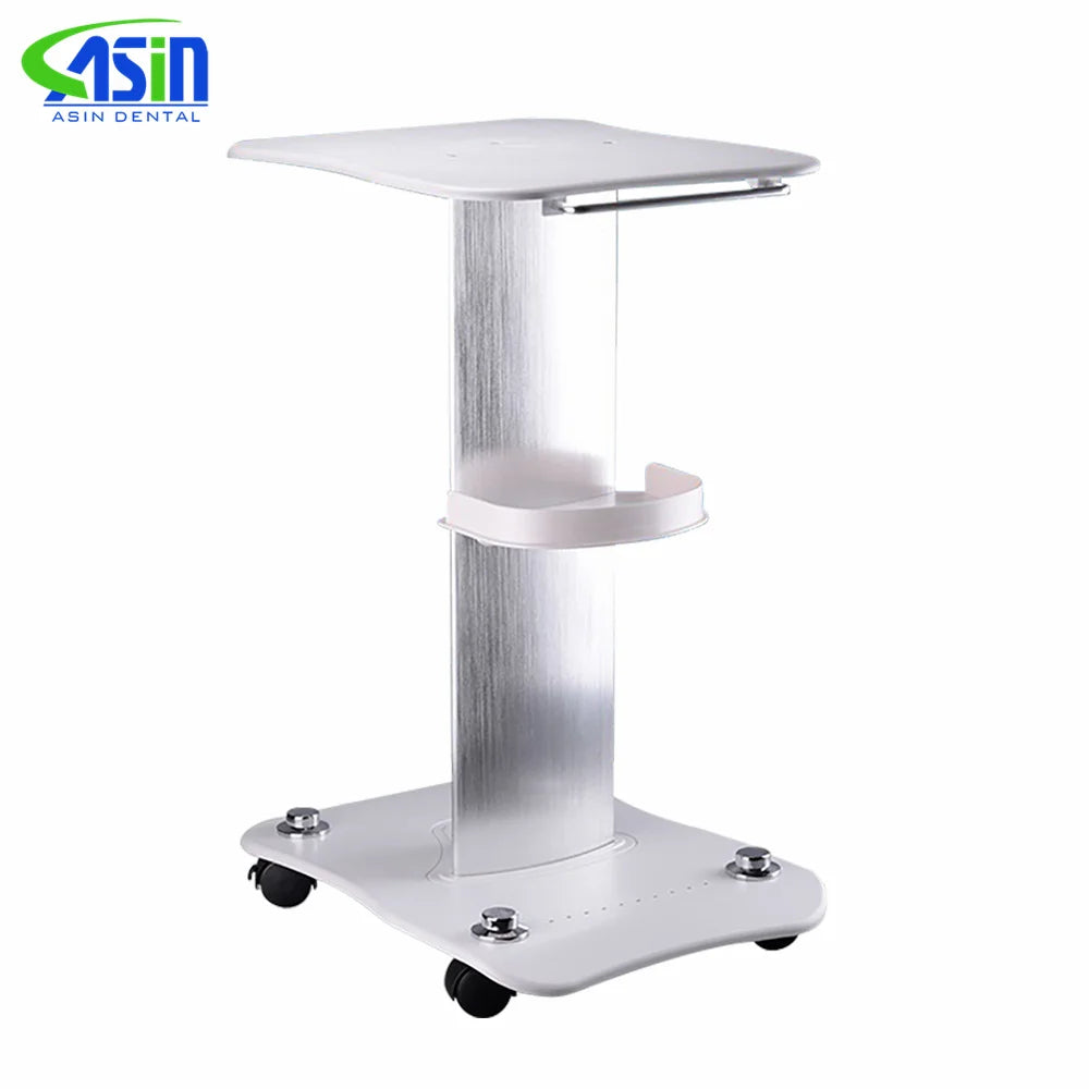 Medical Trolley Mobile Shelf Table Dental Unit Portable Cart with Swivel Brake Wheels and Socket for Dental Clinic Dentist Tool