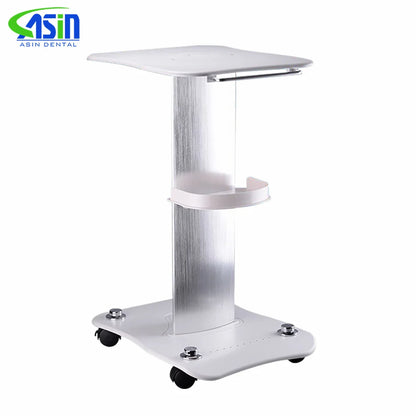 Medical Trolley Mobile Shelf Table Dental Unit Portable Cart with Swivel Brake Wheels and Socket for Dental Clinic Dentist Tool