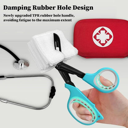 Medical Scissors Bandage Scissors Trauma Shears for Nurses, 7.5" Fluoride Coated Non-stick Blades Nursing EMT Students First Aid