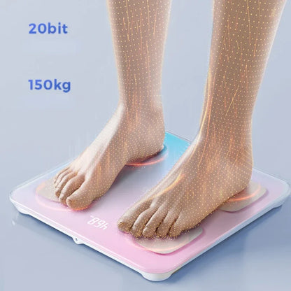 Smart Body Fat Scale:LED DisplayAPP IntegrationSmall Precision Electronic Scale for Health Tracking Bluetooth Weight Monitor.
