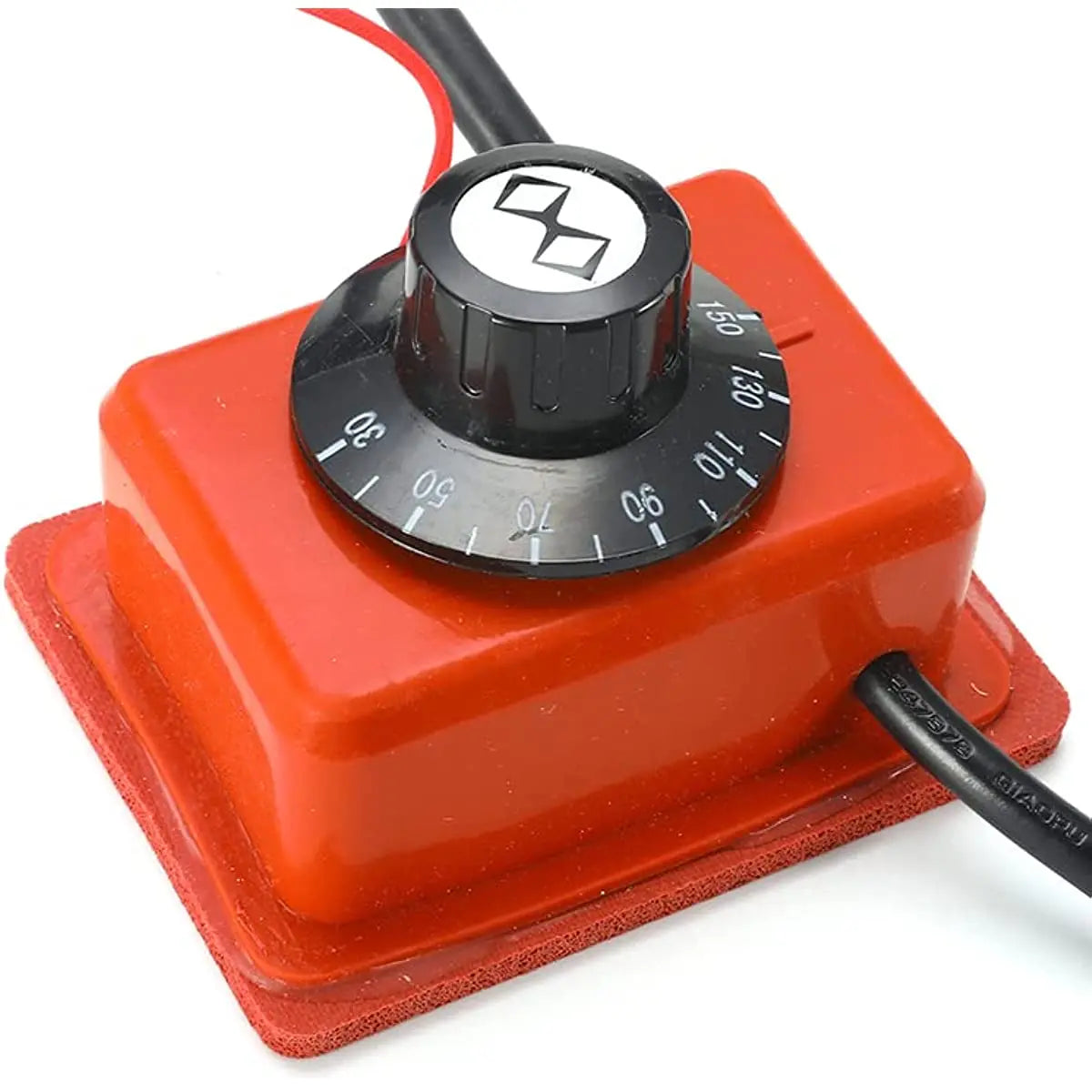 110V/220V Flexible Silicone Rubber Heating Pads Electric Heater Plate Mat W/ 3M Adhesive Knob Temperature Controller Thermostats