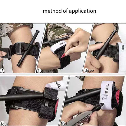 1/12 Pcs Emergency Tourniquet Outdoor Portable First Aid Quick Slow Release Tourniquets CAT Medical Tactical Equipment 65/95CM