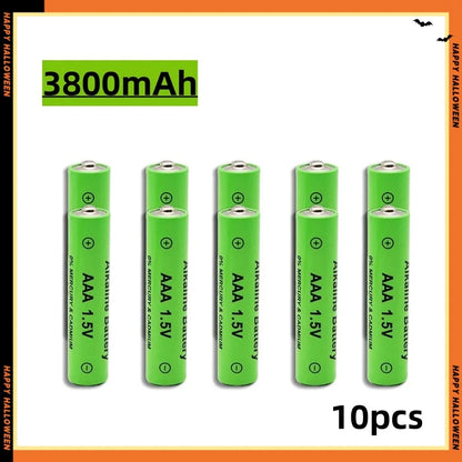 1.5V AAA Rechargeable Battery 3800mAh AAA Alkaline Battery for Flashlight Mouse Clock Remote Control etc + Charger