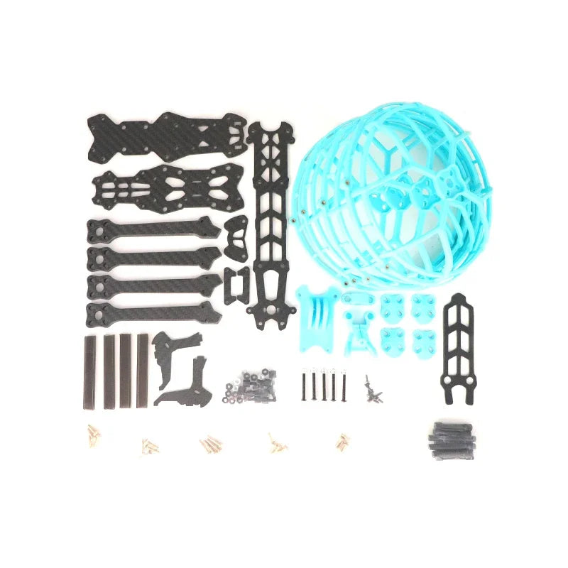 HSKRC CL250 5inch Carbon Fiber Frame Kits with 4PCS Ducts TPU 3D Print Parts for RC FPV Racing Freestyle Drone Support 2205/2207