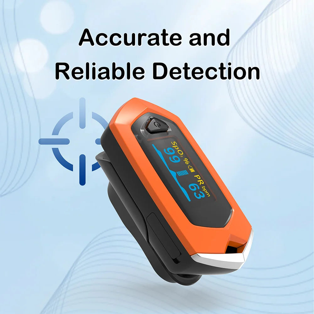 Yongrow Medical Rechargeable Digital Fingertip Pulse Oximeter Blood Oxygen Saturation Meter Finger SPO2 PR Monitor Oximetro