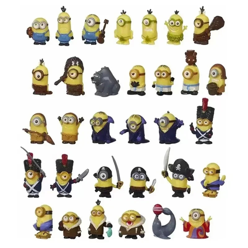 Minion Blind Box Mystery Pockets Ornament Series Action Figurine Peripheral Suprise Box Birthday Gift for Kids