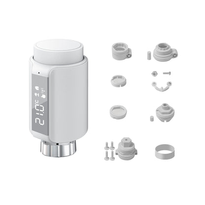 GIRIER TRV Tuya ZigBee Thermostatic Radiator Valve Smart Temperature Controller Programmable Thermostat Radiator Supports Alexa