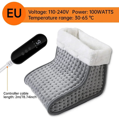 Electric Foot Heater 4 Modes Timing Heating Control Washable Foots Warmer Pad Thermal Foot Care Cushion