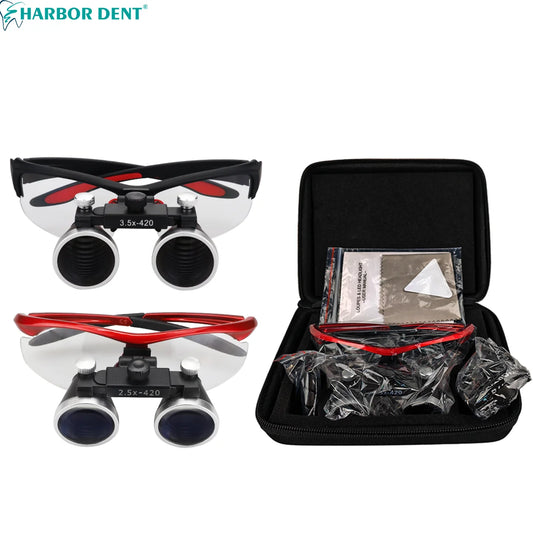 Dental Loupes 3.5x2.5x 320-420mm Goggles Lab Medical Binocular Magnifier Dental Surgery Surgical Optical lens magnifying Glass