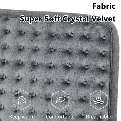 Upgrade Electric Heating Pad Soft Crystal Velvet Electric Heating Blanket Winter Foot Hand Abdomen Warmer Washable EU UK US Plug