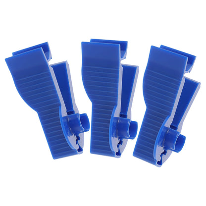 3 Pcs Permeable Pipe Clamp Tube Clamps Peritoneal Dialysis Supply Bag Control Clip Clips Blue Supplies