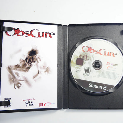 PS2 obscure With Manual Copy Disc Game Unlock Console Station 2 Retro Optical Driver Retro Video Game Machine Parts