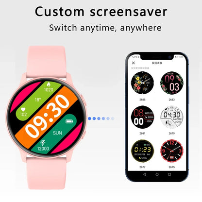 Xiaomi New Smart Watch Women Full Touch Screen Sport Fitness Watch IP67 Waterproof Bluetooth For Android Ios Smartwatch Men+box