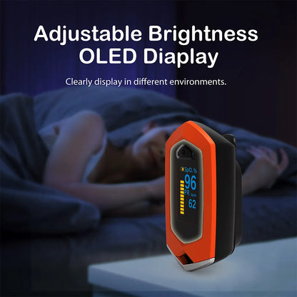 Yongrow Medical Rechargeable Digital Fingertip Pulse Oximeter Blood Oxygen Saturation Meter Finger SPO2 PR Monitor Oximetro