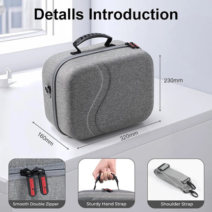 Large Carrying Case for Meta Quest 3S, Upgraded Hard Travel Case Compatible with BOBOVR S3 Pro/Kiwi Design Battery Head Strap