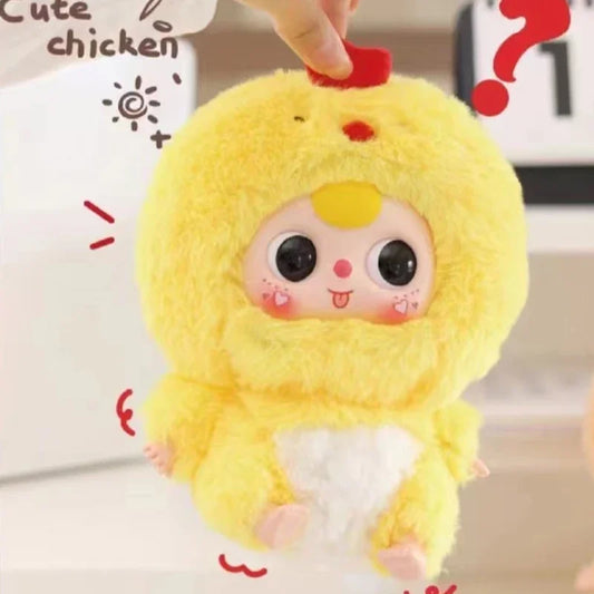 Baby Three 12 Chinese Zodiac Series Plush Blind Box Toys Mystery Box Cajas Misteriosas Anime Figures Kawaii Dolls for Girls Toys