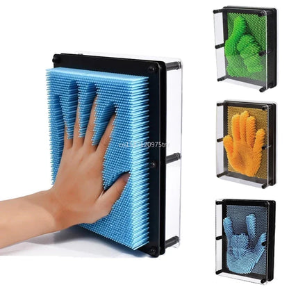 Funny 3D Clone Pixel Art Blocks Toy Colorful Pin Art Toy Clone Face Palm Model Pinart Kids Family Funny Game Creative Gifts