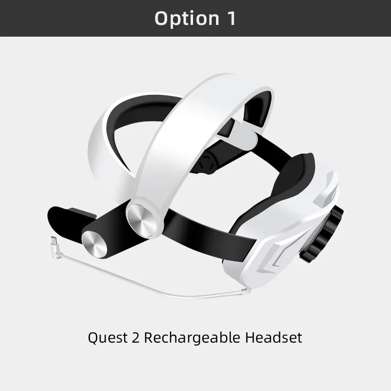 For Oculus Quest 2 VR Glasses Accessories Quest 2 Headset Rechargeable Head Strap Built-in 5200mAh Battery Quest2 Case