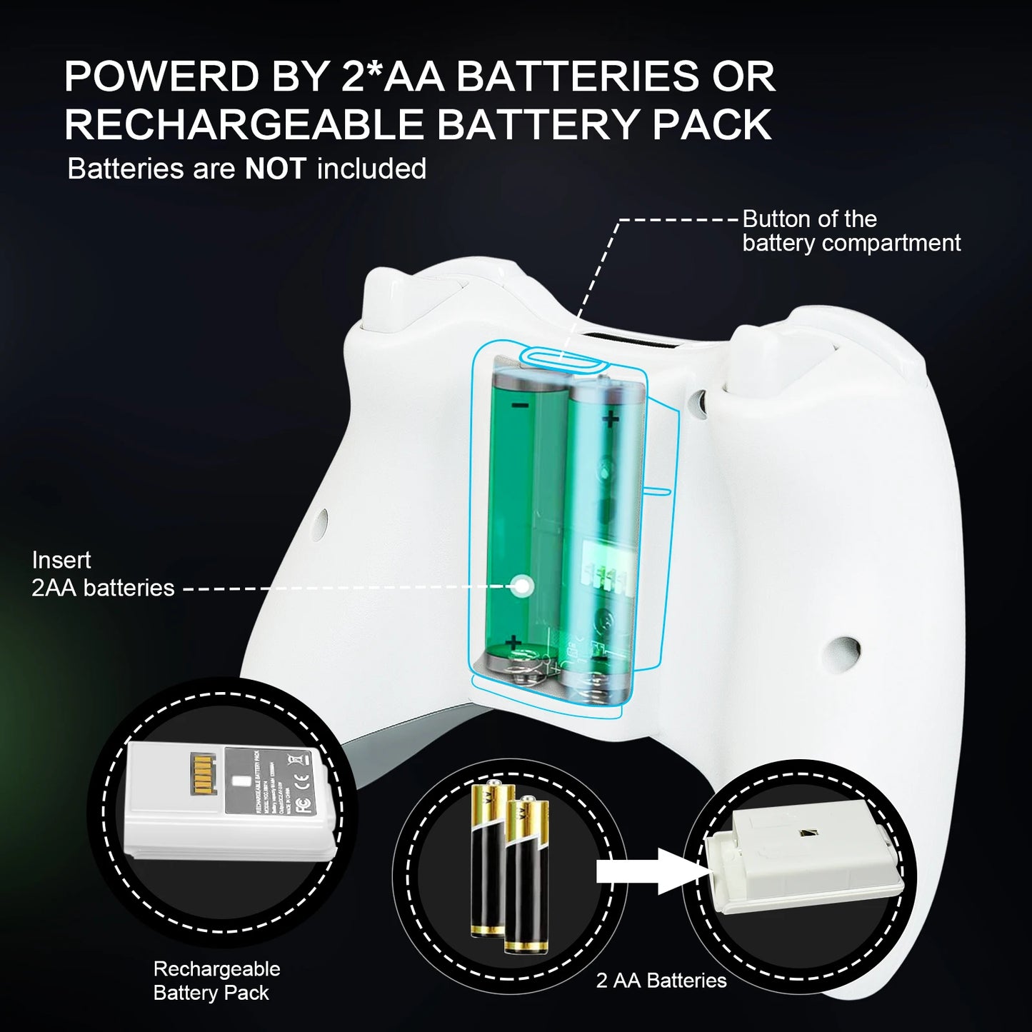 Gamepad For Xbox 360  Wireless Vibration Joystick For Microsoft PC Console Compatible with Windows 7 8 10 Game Controller