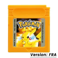 Pokemon GBC Games Cartridge 16 Bit Video Game Console Card Blue Crystal Golden Green Red Silver Yellow Multilanguage Fans Gift